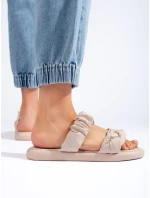 Klasické dámské hnědé nazouváky bez podpatku Klasické dámské hnědé nazouváky bez podpatku