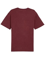 Pánské tričko Puma Ess Elevated Relaxed Wash Tee burgundy 688048 96 pánské