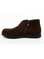 Lee Cooper boty pánské elegantní kožené hnědé trzewiki na zip Lee Cooper boty pánské elegantní kožené hnědé trzewiki na zip