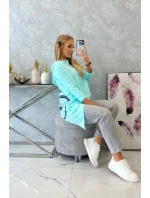 Mikina s potiskem kola mátová Mikina s potiskem kola mátová