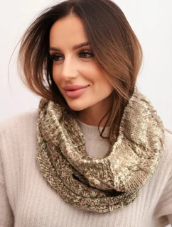 KN15 Dámská čepice s kapucí zelená neonová