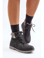 Zateplené dámské kotníkové boty Lee Cooper černé LCJ-24-03-3043