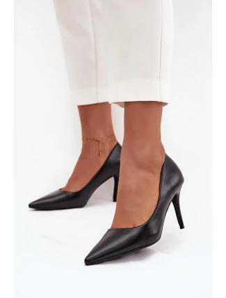 Dámské lodičky z eko kůže Sivana – černé