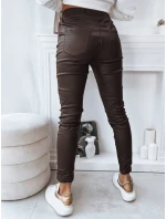 Dámské kalhoty LIZZY tmavě hnědé FashionStreet UY1783 Dámské kalhoty LIZZY tmavě hnědé FashionStreet UY1783