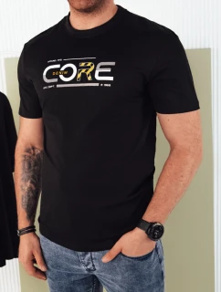 Pánské tričko s potiskem černé FashionStreet RX5419