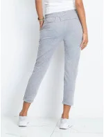 Šedé dámské látkové kalhoty typu chino (3589.09X)