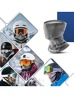 Qunature lyžařský komín 11230014001 sportovní šátek univerzální velikosti - šedý