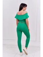 Sada s volánkem zelená