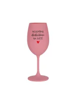 NEJLEPŠÍMU DĚDĚČKOVI NA SVĚTĚ - růžová sklenice na víno 350 ml NEJLEPŠÍMU DĚDĚČKOVI NA SVĚTĚ - růžová sklenice na víno 350 ml