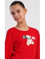 Dětské pyžamo dlouhé Méďa se šálou