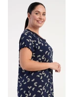 Dámská noční košile s krátkým rukávem Butterflies