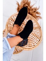 Dámské Kožené Boty Maciejka černé S Květinami 04091-57