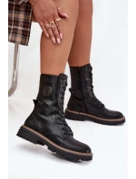 Dámské zateplené workery s dekorativním detailem Dorialine – černé