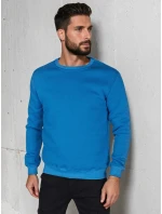 Pánská základní modrá mikina FashionStreet BX5883