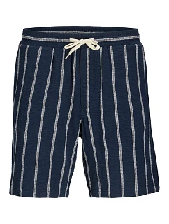 Jack&Jones pánské pruhované šortky JPSTJAIDEN COBA STRIPE JOG SHORTS REG SN SN 12274413 SKY CAPTAIN/STRIPES
