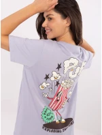 Tričko D12022AI02645S světle fialové