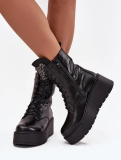 Boty na klínovém podpatku model 219568 Step in style