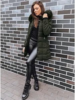 Dámská prošívaná zimní bunda LELISIA zelená FashionStreet TY4029