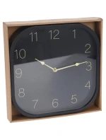 30x30CM ČERNÉ VÝBORNÉ DOMÁCÍ NÁSTĚNNÉ HODINY