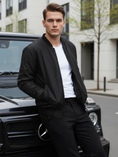 Pánská bunda bomber černá FashionStreet TX4423