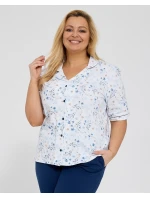 Pyžamo Cornette 347/347 Yvonne kr/r 3XL-5XL rozepínací