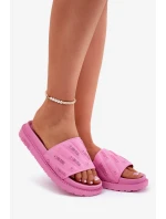 Dámské pantofle na platformě Big Star – růžové Dámské pantofle na platformě Big Star – růžové