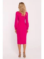 Plášťové šaty M812 fuchsiové - Moe Plášťové šaty M812 fuchsiové - Moe