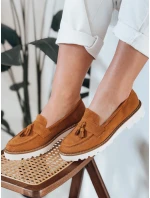 Dámské ažurové mokasíny VANESSO camel FashionStreet ZY0714