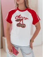 Dámské tričko s 3D efektem CEKINKA červená FashionStreet RY2866