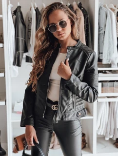 Dámská kožená bunda ROCKMISS černá FashionStreet TY4965