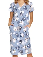 Dámská těhotenská košile 5271 blue - Doctornap Dámská těhotenská košile 5271 blue - Doctornap