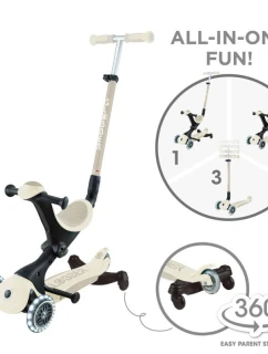 Koloběžka GO-UP DELUXE LIGHTS ECOLOGIC 360 se sedadlem (697-566)