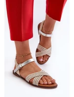 Ploché Dámské Sandály S.Barski MY923 Béžové