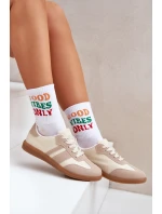 Nízké Dámské Tenisky Z Eko Kůže Béžové Nonalorin