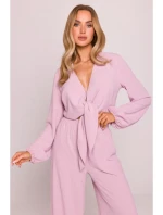 M861 Zavazovací top - krepový růžový