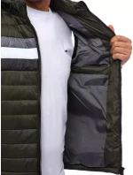 Pánská prošívaná zelená vesta FashionStreet TX4034