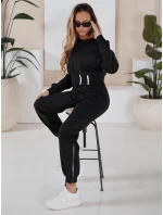 Dámský černý teplákový komplet FashionStreet AY1159 Dámský černý teplákový komplet FashionStreet AY1159