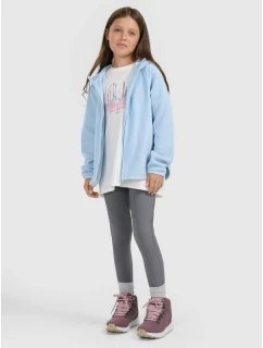 Dívčí volný fleece s kapucí 4F 4FJRAW25TFLEF444-33S