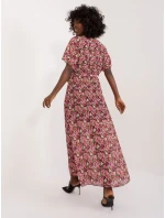 DHJ SK 9656 šaty.19X černá a růžová DHJ SK 9656 šaty.19X černá a růžová