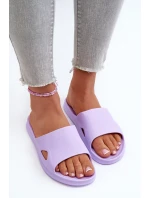 Klasické Dámské Žabky Fialové Juniria