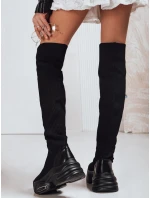 Dámské ponožkové boty černé FashionStreet ZY1321