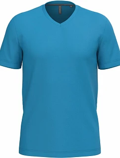 Kariban K 357 Pánské tričko s výstřihem do V 20.K357 tropical blue