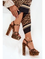 Dámské Sandály Na Podpatku A Platformě Eko Kožené Béžové Lomman Dámské Sandály Na Podpatku A Platformě Eko Kožené Béžové Lomman