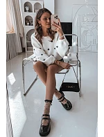 Lakované dámské polobotky na podpatku s pásky Kamira