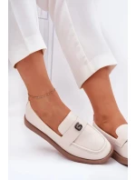 Dámské elegantní mokasíny s dekorativním detailem Vinceza – béžové