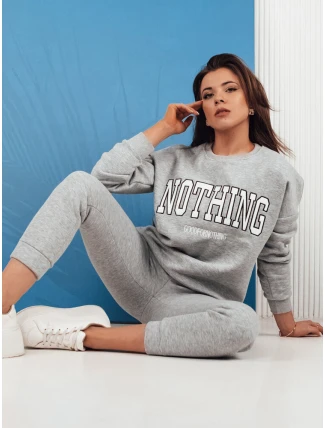 Dámská tepláková souprava NOTHING light grey FashionStreet AY0761
