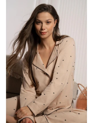 Mademoiselle Sommeil CC0158 Morning Kiss S-XL pyžamo na zip