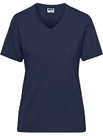 Daiber JN 1807 Dámské pracovní tričko z bio bavlny - Solid 02.1807 navy
