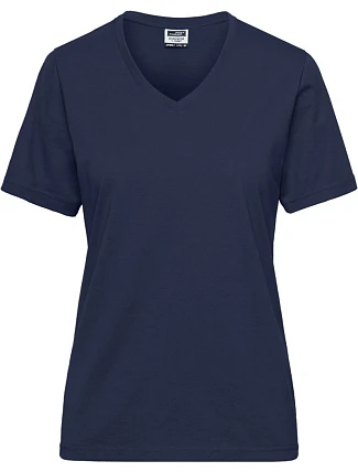 Daiber JN 1807 Dámské pracovní tričko z bio bavlny - Solid 02.1807 navy
