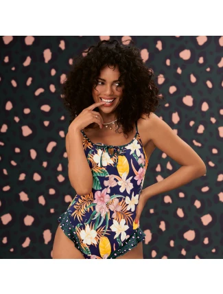 Style Joni jednodílné plavky 7734 deep lagoon - RosaFaia